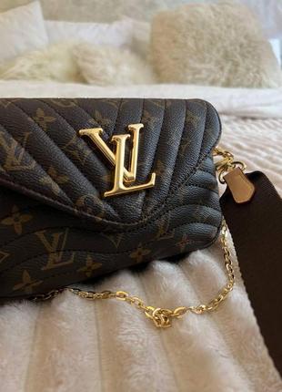 Женская сумка из эко-кожи луи виттон louis vuitton lv молодежная, брендовая сумка через плечо6 фото