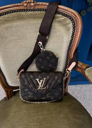 Женская сумка из эко-кожи луи виттон louis vuitton lv молодежная, брендовая сумка через плечо7 фото