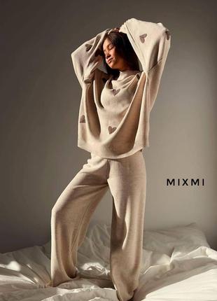 Теплый женский ангоровый костюм  ткань: двусторонняя ангора lux6 фото