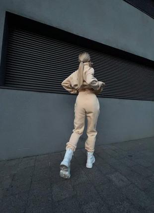 Хітовий жіночий теплий спортивний прогулянковий костюм на флісі3 фото