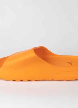Шлепанцы adidas яркие оранжевые для стильных мужчин 41 44 45 р, шльопки для парня адидас резина orange