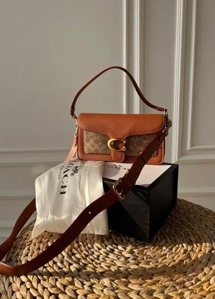Женская сумка из эко-кожи coach коач молодежная, брендовая сумка-клатч маленькая через плечо2 фото