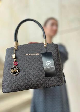 Женская сумка из эко-кожи michael kors молодежная, брендовая сумка шопер через плечо3 фото