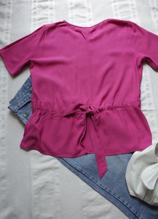 Яскрава рожева блуза з широкою куліскою selected femme, m3 фото