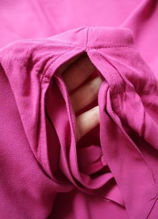 Яскрава рожева блуза з широкою куліскою selected femme, m6 фото