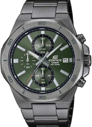 Чоловічий годинник casio edifice efv-640dc-3avuef, титановий колір1 фото