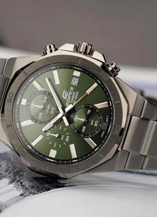 Чоловічий годинник casio edifice efv-640dc-3avuef, титановий колір4 фото