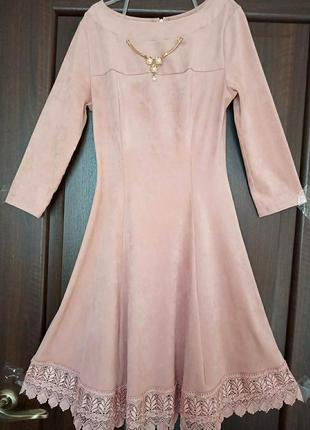 Вечерние платье, нежно розового цвета. очень мягкое и приятное к телу 😻4 фото