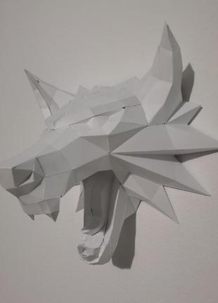 Paperkhan конструктор из картона 3d фигура волк собака паперкрафт papercraft подарочный набор сувернир игрушка