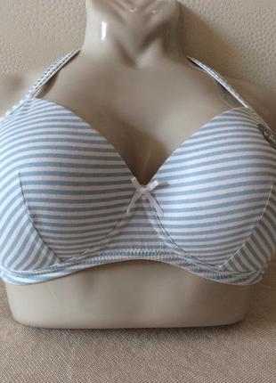Хлопковый бюстик без косточек m & s 34/b
