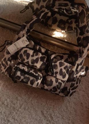 Стильная баллоновая сумка в леопардовый принт испания4 фото