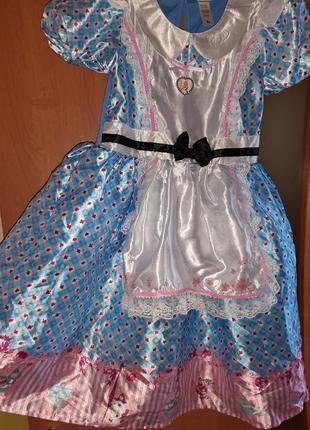 Карнавальное платье алиса в стране чудес 9-10 лет7 фото