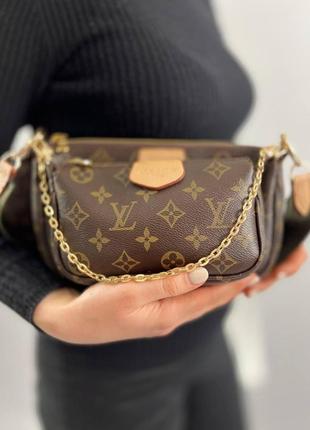 Женская сумка из эко-кожи луи виттон louis vuitton lv молодежная, брендовая сумка через плечо