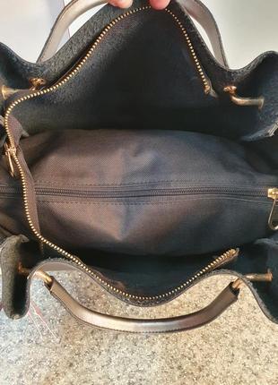 Стильная классическая сумка с косметичкой/ женская сумка/стильная сумка7 фото