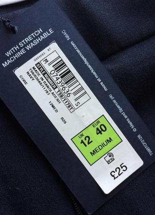 Класичні костюмні сині штани marks&spencer6 фото