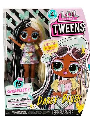 Лялька l.o.l. surprise tweens s4 - darcy blush серії "tweens" s4 - лол твінс дарсі блаш - ігровий набір lol