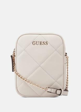 Сумочка кремова guess через плече, кросс боді оригінал