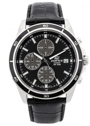 Чоловічий годинник casio edifice efr-526l-1avuef, чорний колір