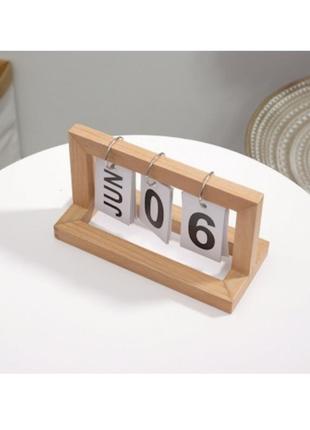 Дерев'яний вічний календар moro 20х12 см