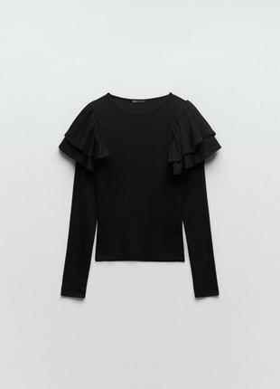 Кофтинка zara в рубчик m