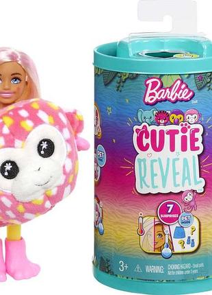 Лялька barbie барбі маленька челсі звірятко мавпочка cutie reveal