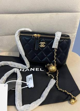 Жіноча сумка chanel mini молодіжна сумка шанель через плече з м'якої екошкіри витончена брендова сумочка