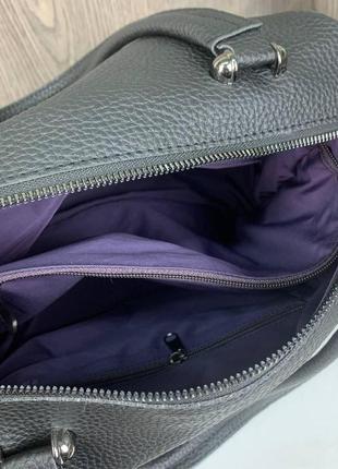 Вместительная стильная женская сумка, качественная большая сумочка для девушки9 фото