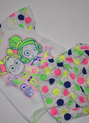 Комплект футболка та шорти фіксики 74-80 см