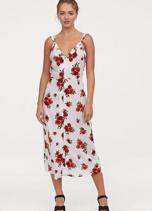 Оригинальное платье с оборками от бренда Expand h&m разм. 42
