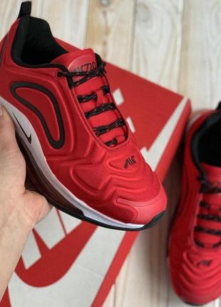 Женские кроссовки nike air max 720 red black кросівки5 фото