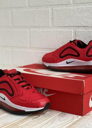 Женские кроссовки nike air max 720 red black кросівки7 фото