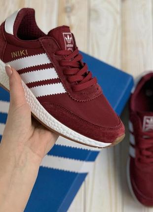 Кроссовки adidas iniki bordo кросівки