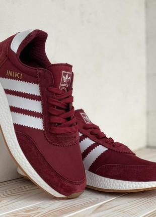 Кроссовки adidas iniki bordo кросівки4 фото