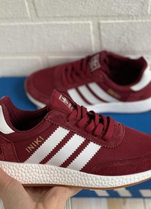 Кроссовки adidas iniki bordo кросівки9 фото