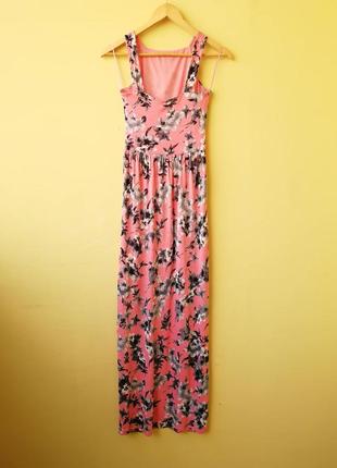 Платье макси розовое вискоза miss selfridge натуральное2 фото