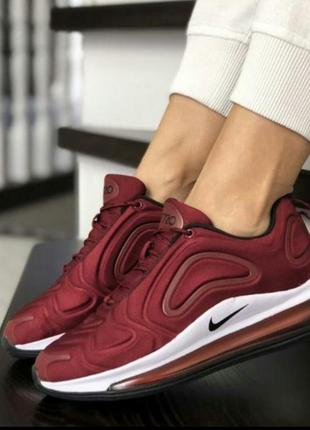 Жіночі кросівки nike air max 720 bordo кросівки1 фото