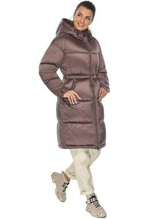 Курточка жіноча зимова в кольорі сепії модель 57240 44 (xs)