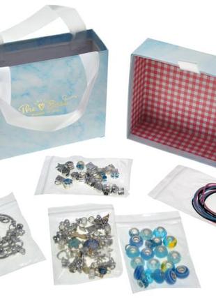 Набор бусин для браслетов и подвесок пандора с подарочной коробкой набор для создания украшений pdl610-25 фото