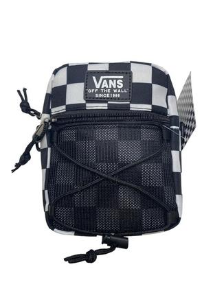 Сумка через плечо vans 17x14x6 синий белый1 фото