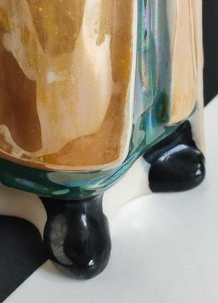Фарфоровый штоф гетьман - графин бутылка статуэтка роспись золочение винтаж 800ml5 фото