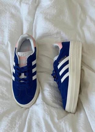 Кроссовки adidas gazelle bold blue/pink