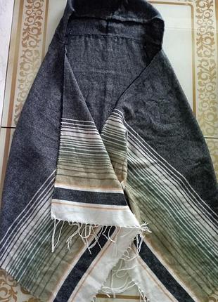 Палантин с капюшоном, шарф