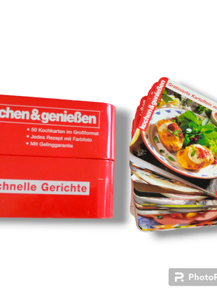 Классные рецепты на немецком. карточки рецепты в футляре