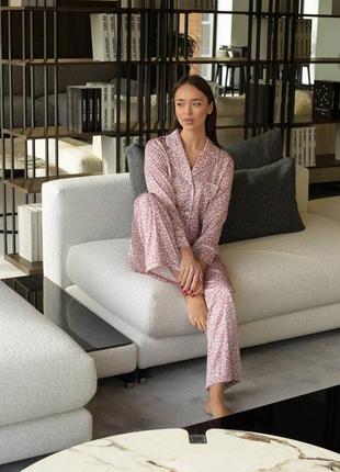 Женская пижама шелк армани. пижамный комплект5 фото