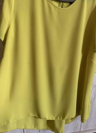 Кислотна асиметрична блуза/блузка/топ батал george.5 фото