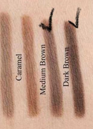 Двусторонний карандаш для бровей anasia beverly hills brow wiz dark brown2 фото