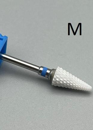 Керамическая насадка - фреза для аппаратного маникюра и педикюра umbrella (m)1 фото