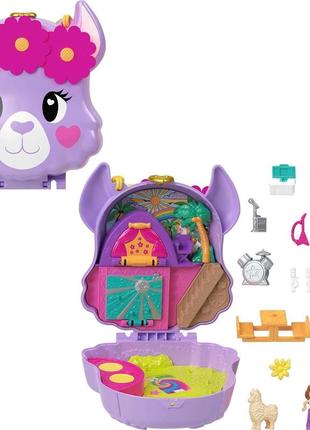 Игровой набор polly pocket llama camp полли покет лагерь лам