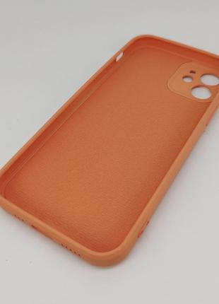 Чехол на iphone 12 с кольцом-держателем (оранжевый) арт. 038289 фото