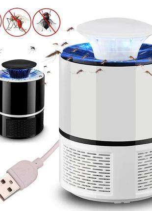 Ловушка уничтожителя для комаров mosquito killer lamp электрическая лампа убийца комаров работает от usb1 фото